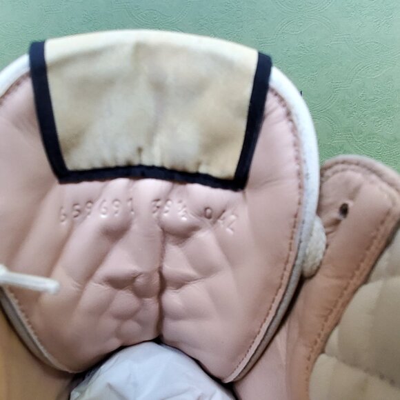 NIB Gucci leather GG canvas combat lug sole boots IT 39.5 - Picture 9 of 9